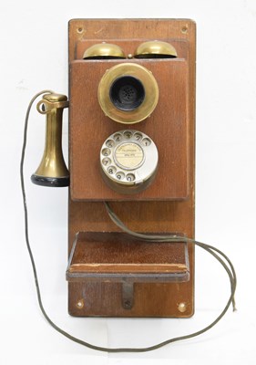 Lot 230 - Vintage reproduction 'Centenary of the telepone 1876-1976' wall mounted telephone