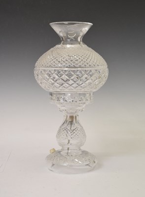 Lot 389 - Waterford crystal table lamp