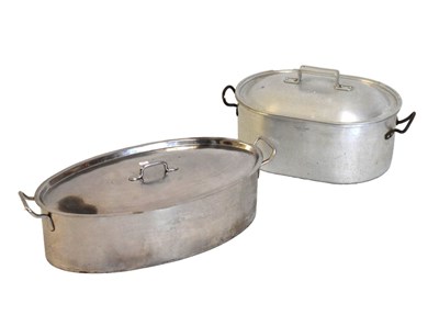 Lot 622 - Firth's Staybrite fish kettle and another