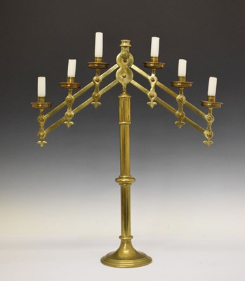 Lot 431 - Brass candelabrum