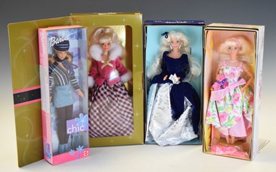 Lot 292 - Four boxed Mattel Barbie dolls