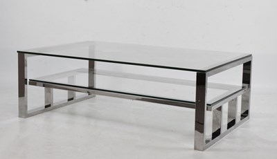 Lot 206 - Modernist glass coffee table