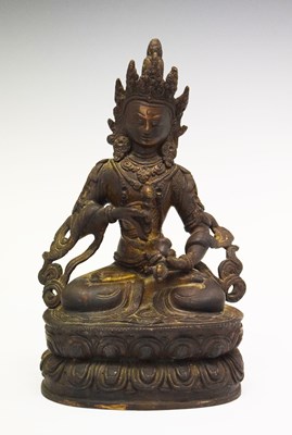 Lot 490 - Tibetan bronze figure of Vajrasattva