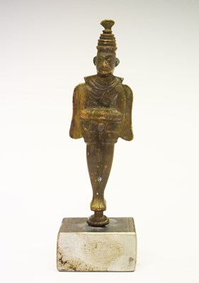 Lot 496 - Indian bronze double sided standing figure