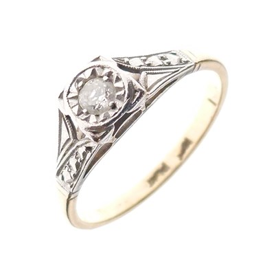 Lot 3 - Illusion set single-stone diamond ring