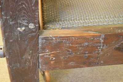 Lot 171 - The Aldwick Court carved oak tester bed