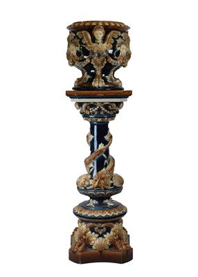 Lot 466 - Large Continental jardinière and pedestal