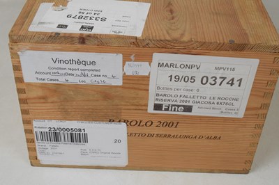 Lot 649 - Falletto di Bruno Giacosa Barolo Falletto Vigna Le Rocche Riserva, 2001, Barolo, Piedmont