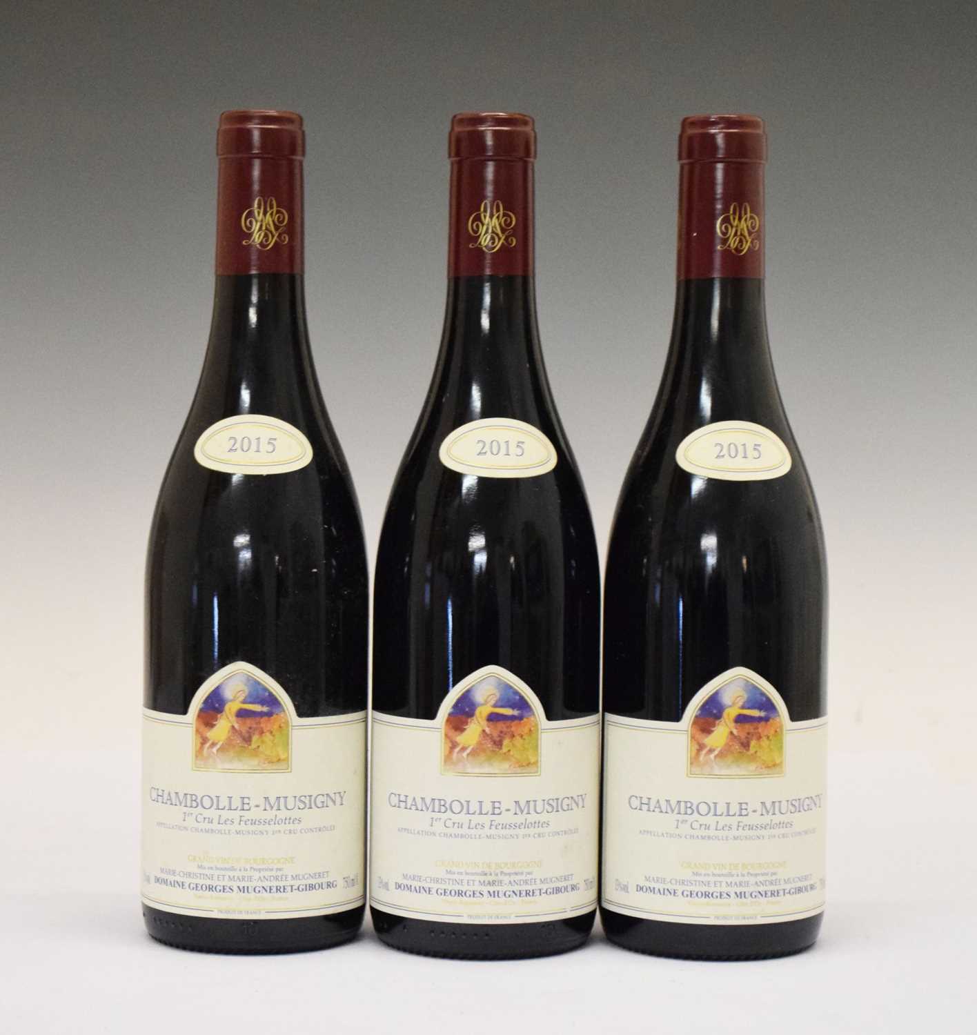 Lot 566 - George Mugneret-Gibourg Chambolle Musigny 1er Cru Les Feusselottes, 2015, Côte de Nuits, Burgundy