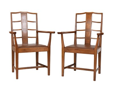 Lot 201 - Pair of Gordon Russell open armchairs