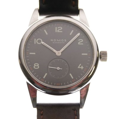 Lot 253 - Nomos Glashütte - Gentleman's Club Dunkel automatic wristwatch