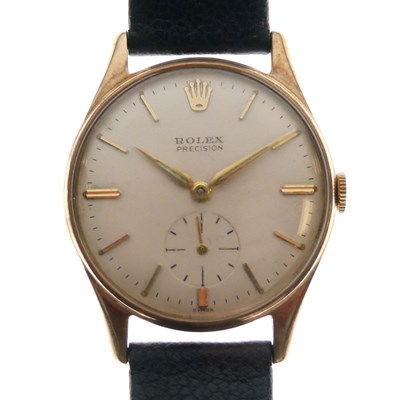 Lot 251 - Rolex - Gentleman's Precision 9ct gold cased wristwatch