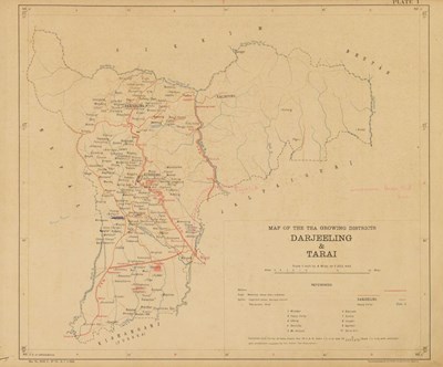 Lot 554 - Collection of Indian tea interest and other maps
