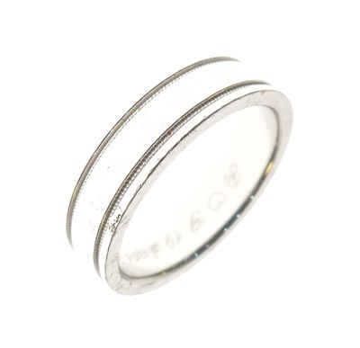 Lot 25 - Tiffany & Co platinum wedding band