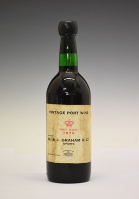 Lot 725 - W&J Grahams Vintage Port, 1970