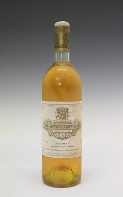 Lot 750 - Château Coutet à Barsac Premier Cru Classe, 1983, Sauternes