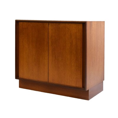Lot 665 - Modern Design - G-Plan teak low side cupboard with twin sliding doors