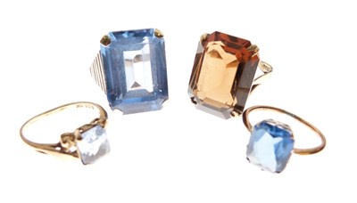 Lot 15 - Group of four stone set dress rings