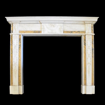 Lot 170 - Fine neoclassical style statuary marble chimneypiece or fireplace surround