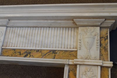 Lot 170 - Fine neoclassical style statuary marble chimneypiece or fireplace surround