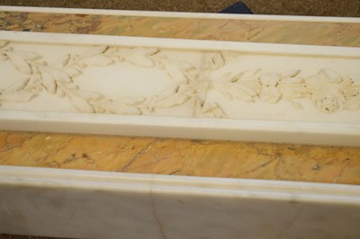 Lot 170 - Fine neoclassical style statuary marble chimneypiece or fireplace surround