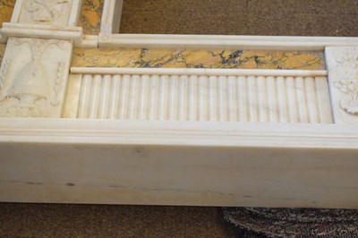 Lot 170 - Fine neoclassical style statuary marble chimneypiece or fireplace surround