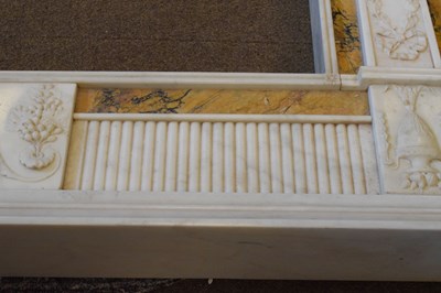 Lot 170 - Fine neoclassical style statuary marble chimneypiece or fireplace surround