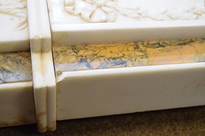 Lot 170 - Fine neoclassical style statuary marble chimneypiece or fireplace surround