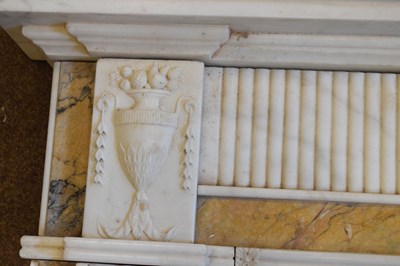 Lot 170 - Fine neoclassical style statuary marble chimneypiece or fireplace surround