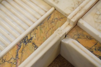 Lot 170 - Fine neoclassical style statuary marble chimneypiece or fireplace surround