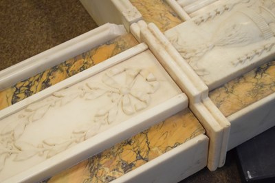Lot 170 - Fine neoclassical style statuary marble chimneypiece or fireplace surround