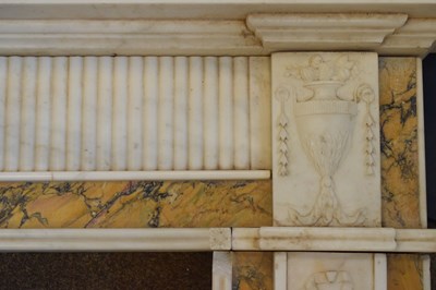 Lot 170 - Fine neoclassical style statuary marble chimneypiece or fireplace surround