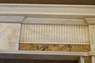 Lot 170 - Fine neoclassical style statuary marble chimneypiece or fireplace surround