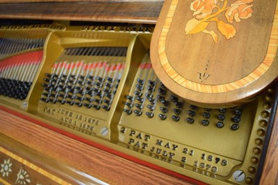 Lot 521 - Steinway & Sons - Late 19th Century decorated mahogany 'Patent Grand Piano', No. 42003, c. 1880