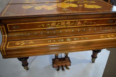 Lot 521 - Steinway & Sons - Late 19th Century decorated mahogany 'Patent Grand Piano', No. 42003, c. 1880