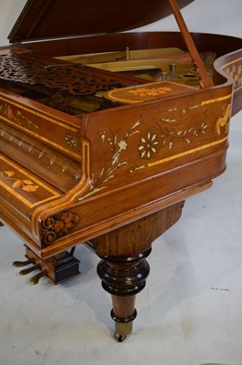 Lot 521 - Steinway & Sons - Late 19th Century decorated mahogany 'Patent Grand Piano', No. 42003, c. 1880