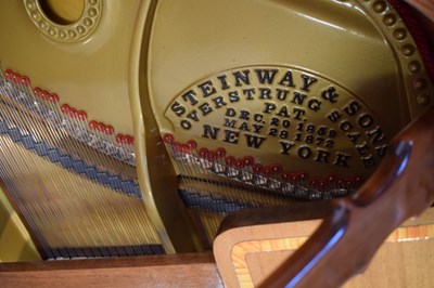 Lot 521 - Steinway & Sons - Late 19th Century decorated mahogany 'Patent Grand Piano', No. 42003, c. 1880