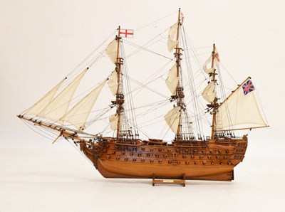 Lot 263 - HMS Victory fully-rigged wooden model