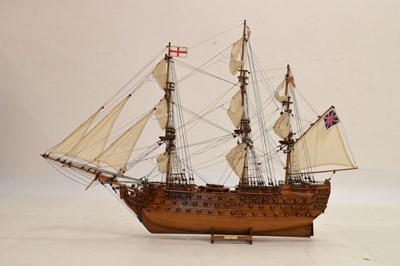 Lot 263 - HMS Victory fully-rigged wooden model