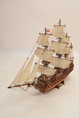 Lot 263 - HMS Victory fully-rigged wooden model