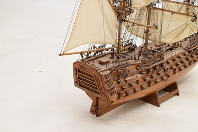 Lot 263 - HMS Victory fully-rigged wooden model