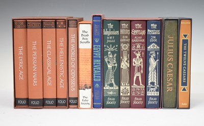 Lot 322 - Folio Society - Collection of novels and books mainly relating to Roman and world  history