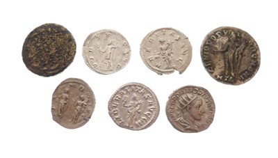 Lot 168 - Seven various reproduction Roman coins, etc