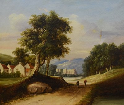 Lot 481 - William Havell (1782-1857) - Oil on canvas - Eastnor Castle