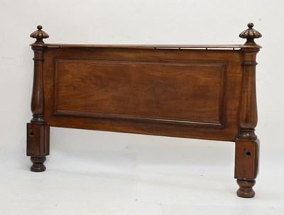 Lot 530 - Victorian mahogany bed end