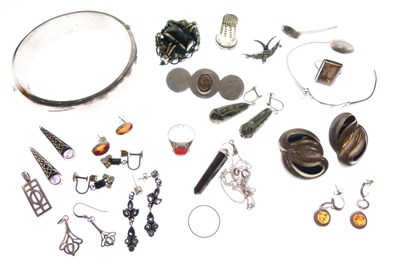 Lot 54 - Assorted silver jewels