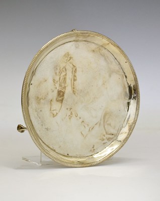 Lot 68 - George III silver card tray