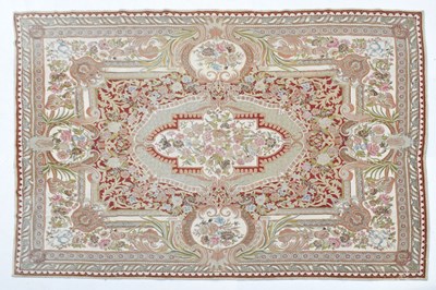 Lot 597 - Large Indian crewel work panel