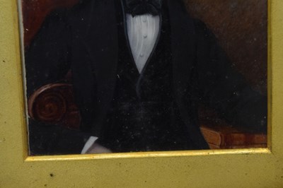 Lot 564 - Attributed to William Hudson, (1803-1846) - Miniature portrait on ivory of a gentleman