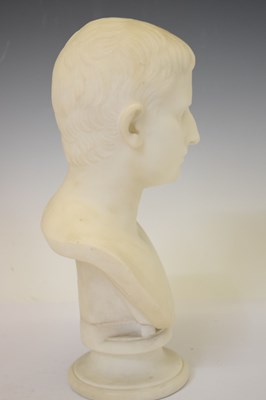 Lot 299 - 19th Century Italian Carrara marble bust of Octavian (Caesar Augustus)